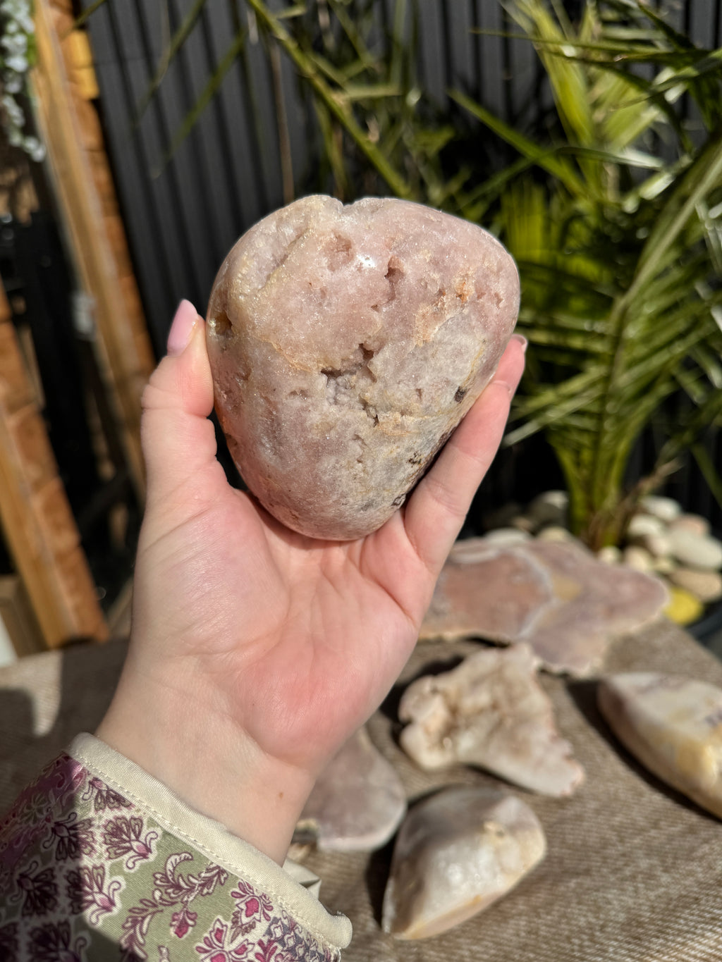 Pink amethyst slab