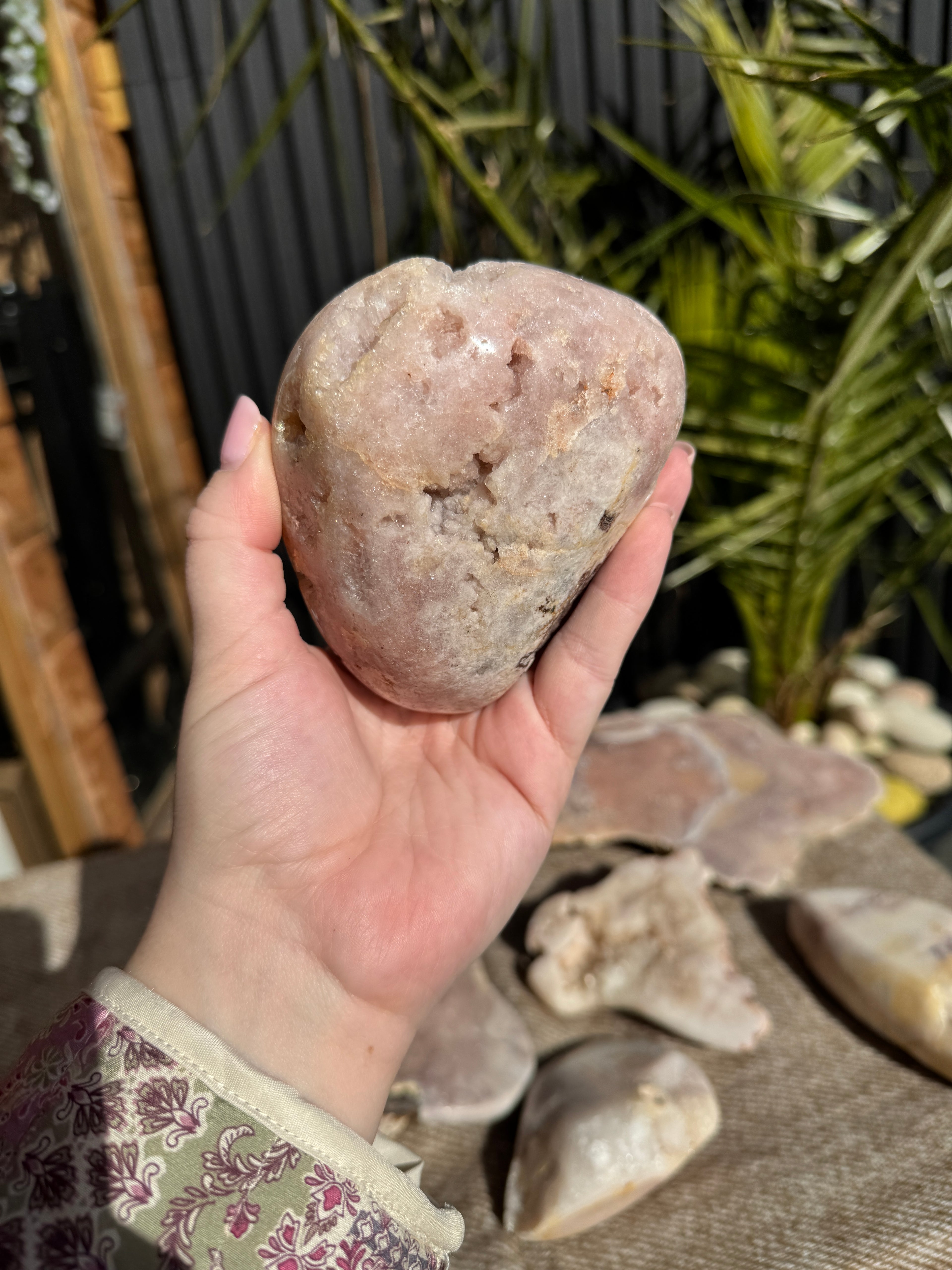 Pink amethyst slab