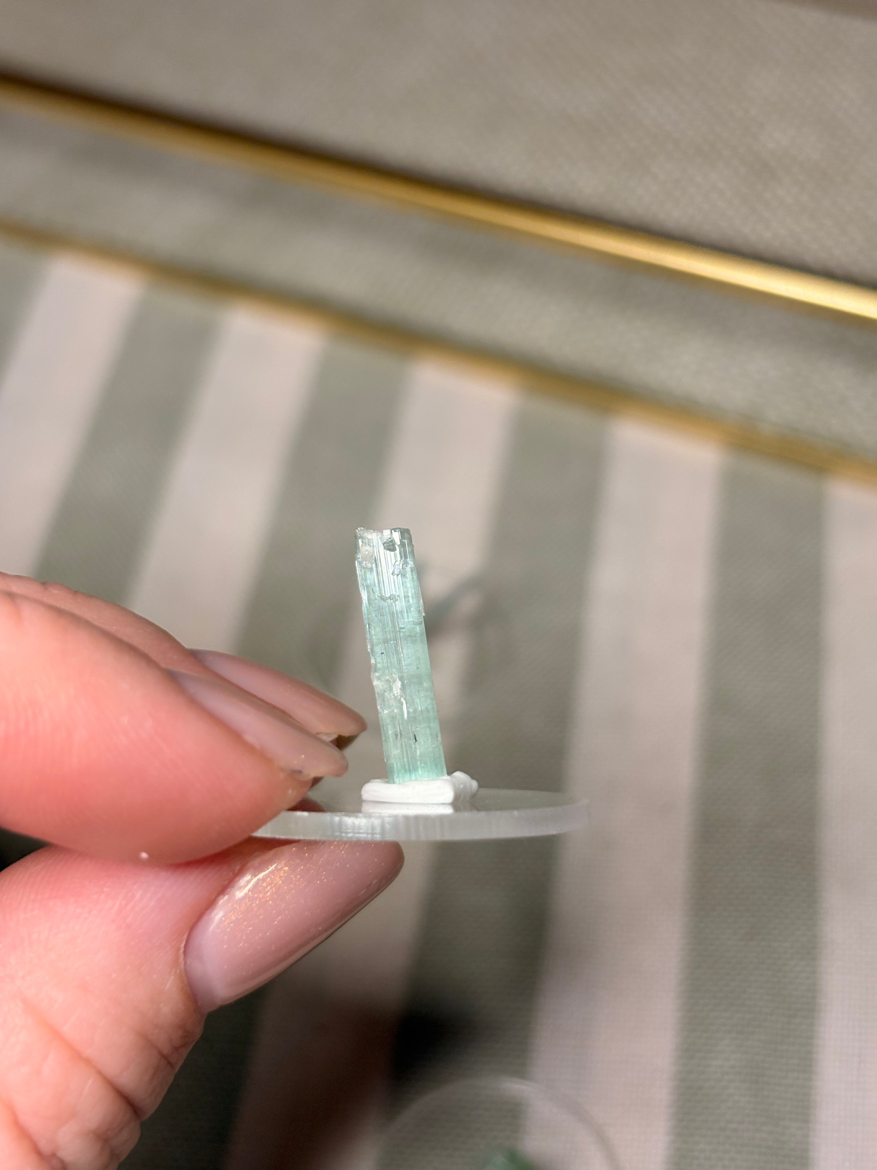 Watermelon tourmaline - green/blue