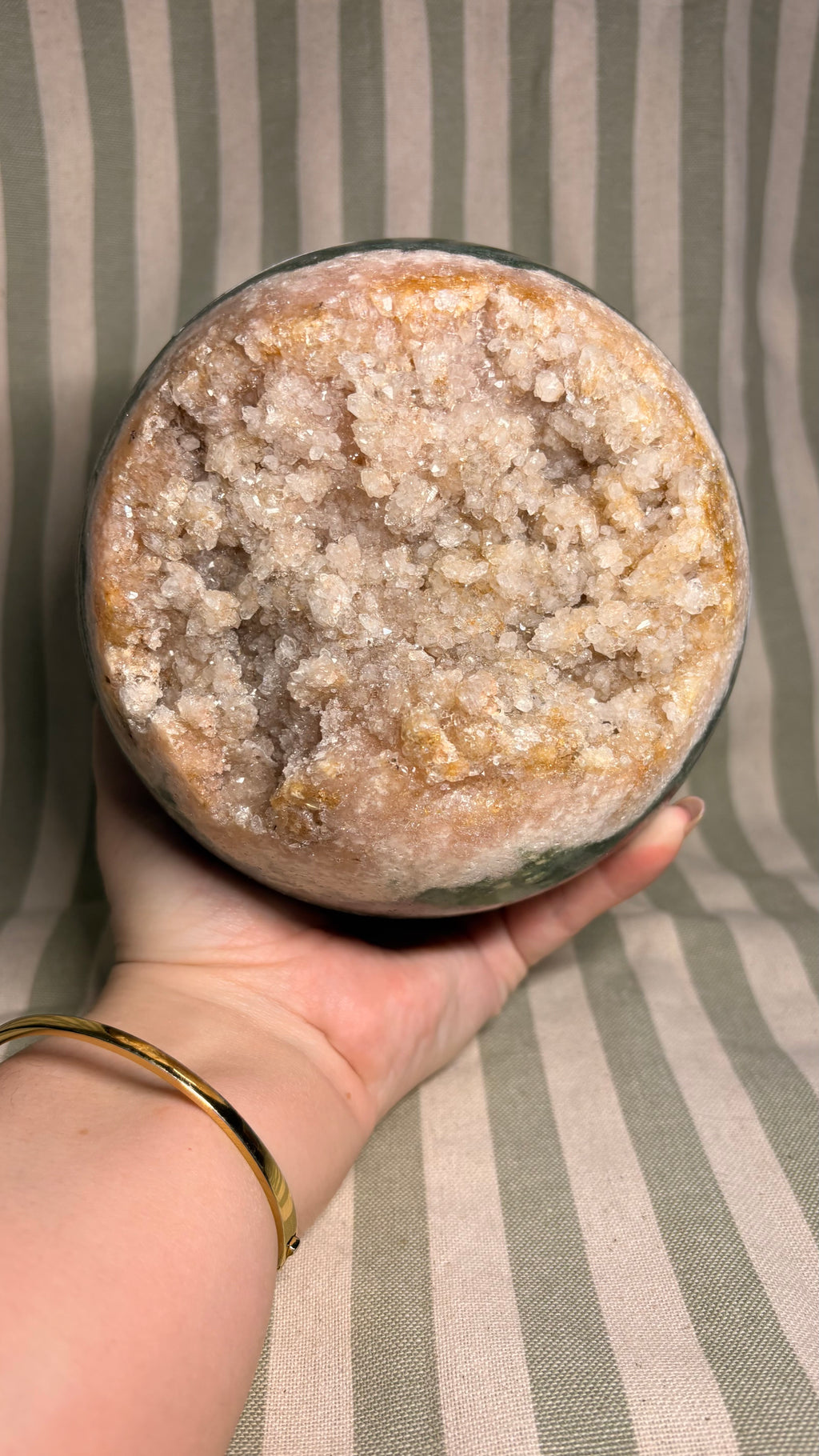 Huge pink amethyst sphere