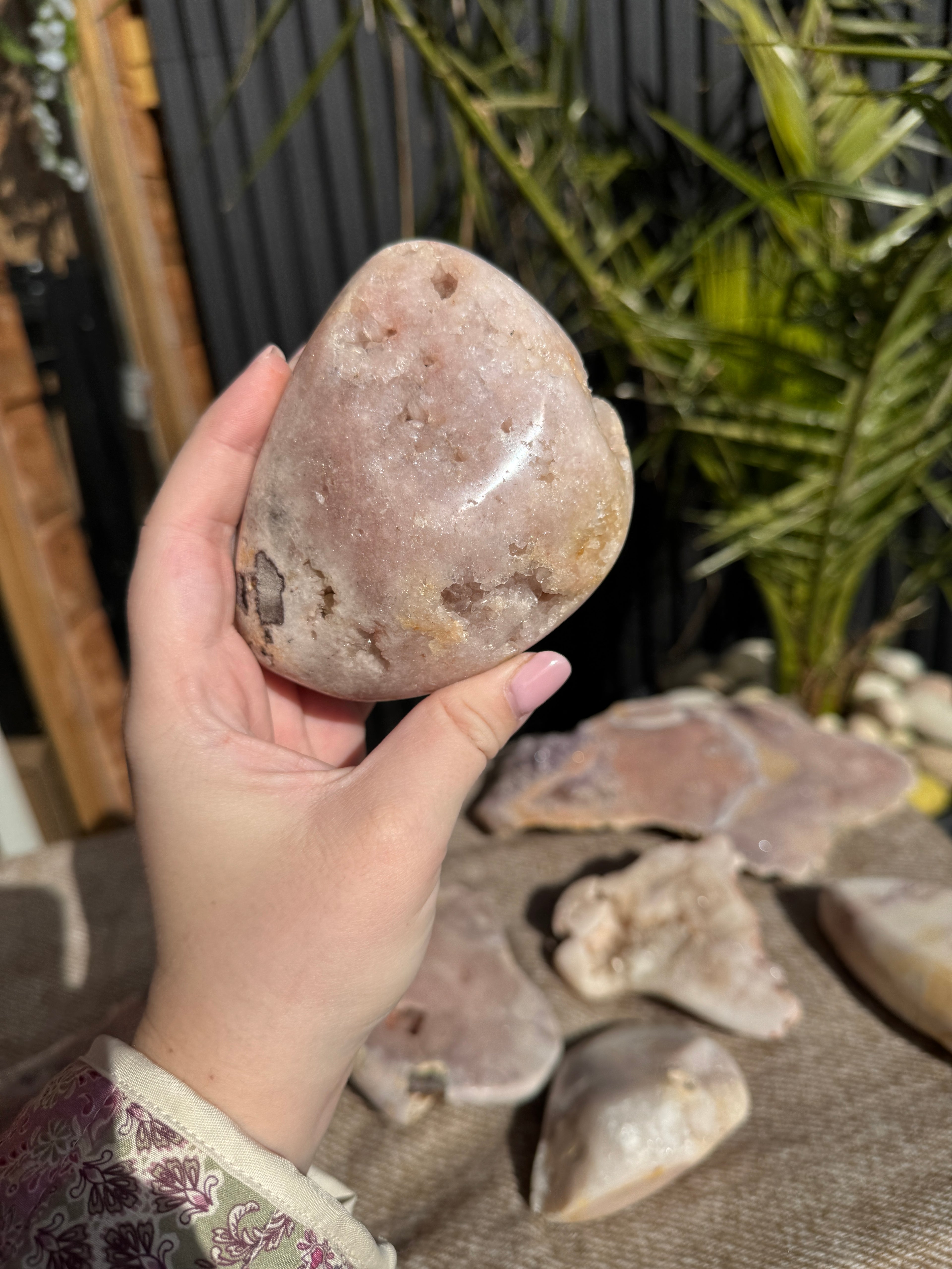 Pink amethyst slab