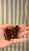 Agate geode pair from Indonesia