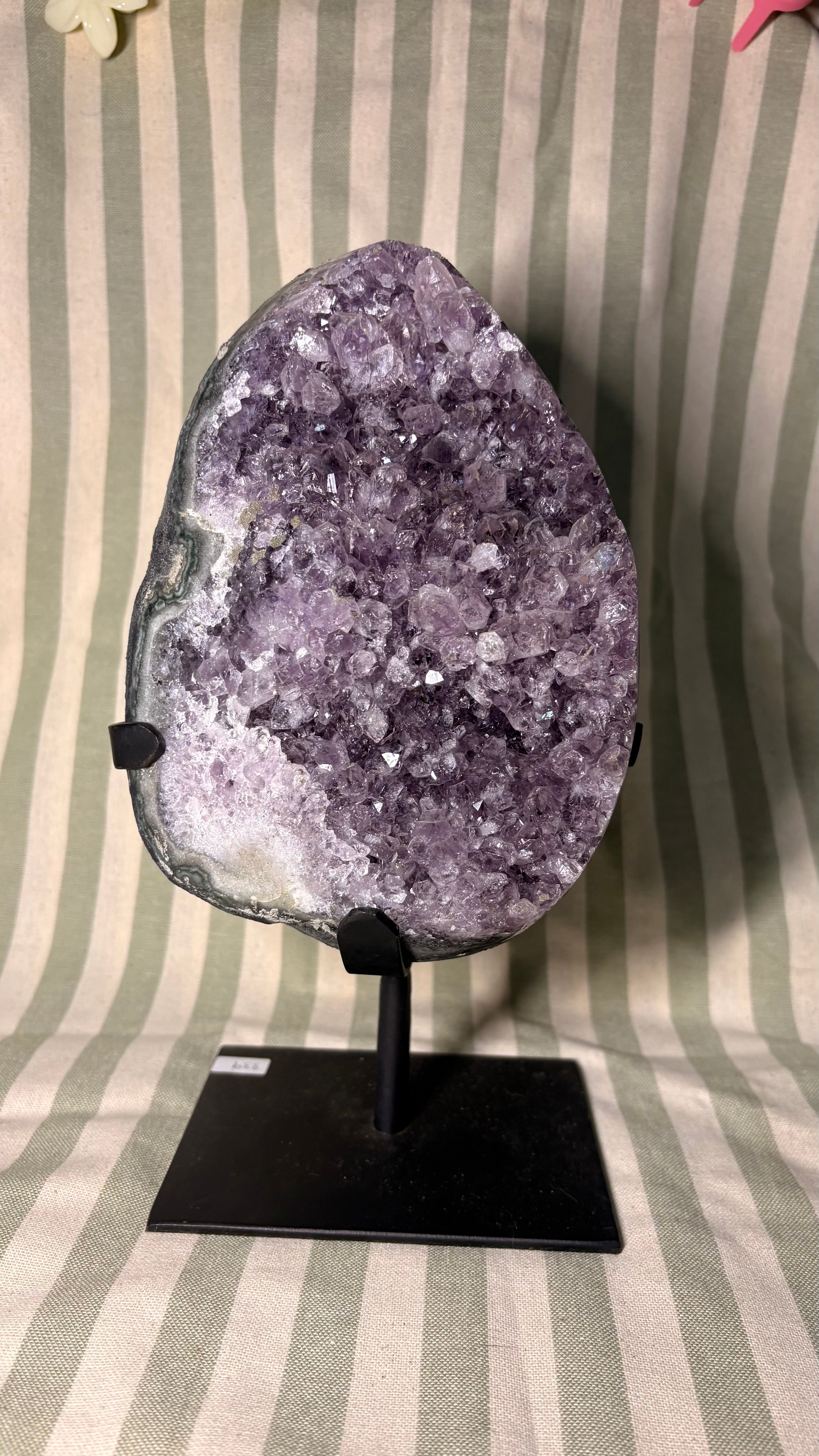 Amethyst on stand