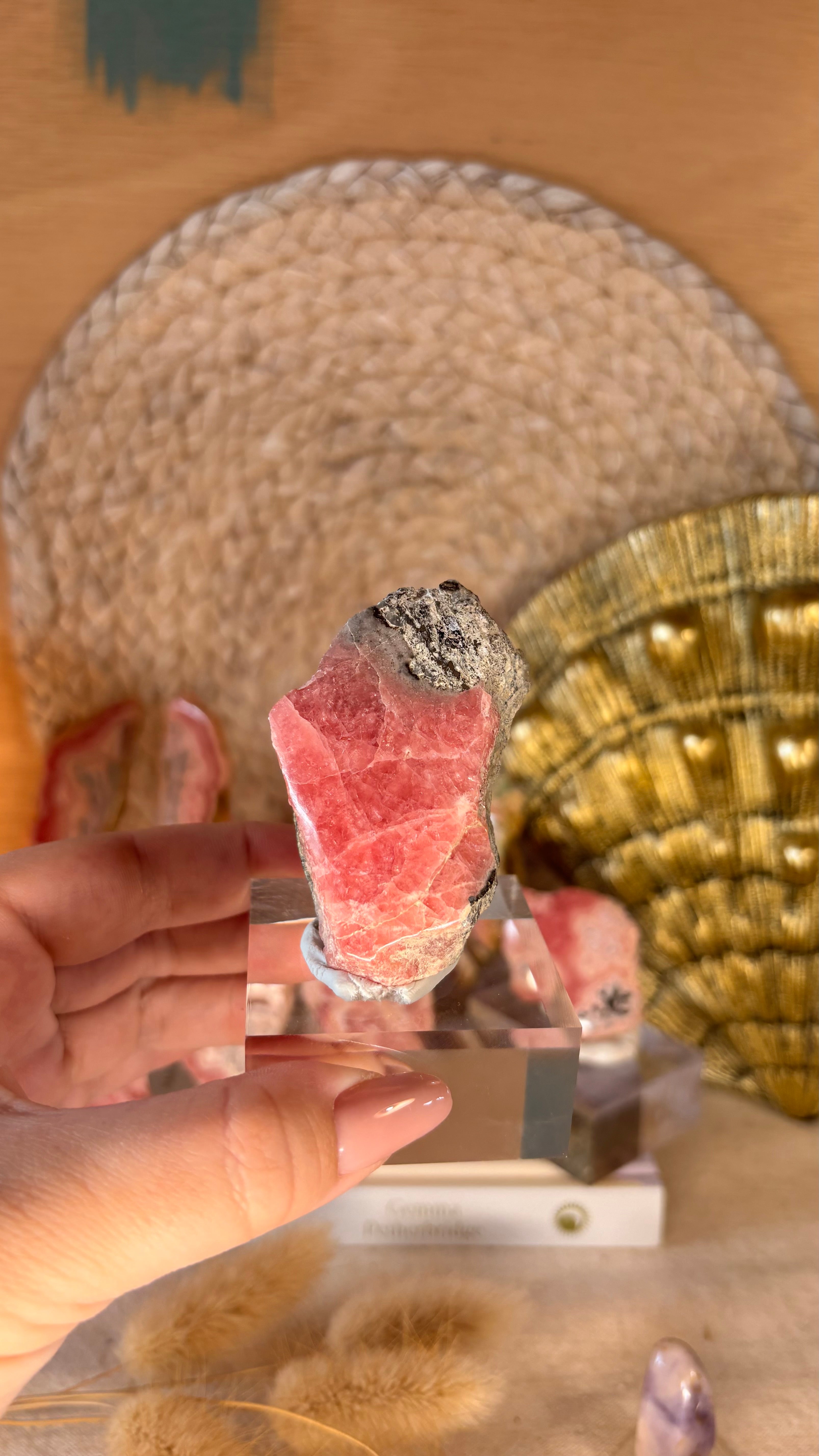 Rhodochrosite Slice / Specimen Rock