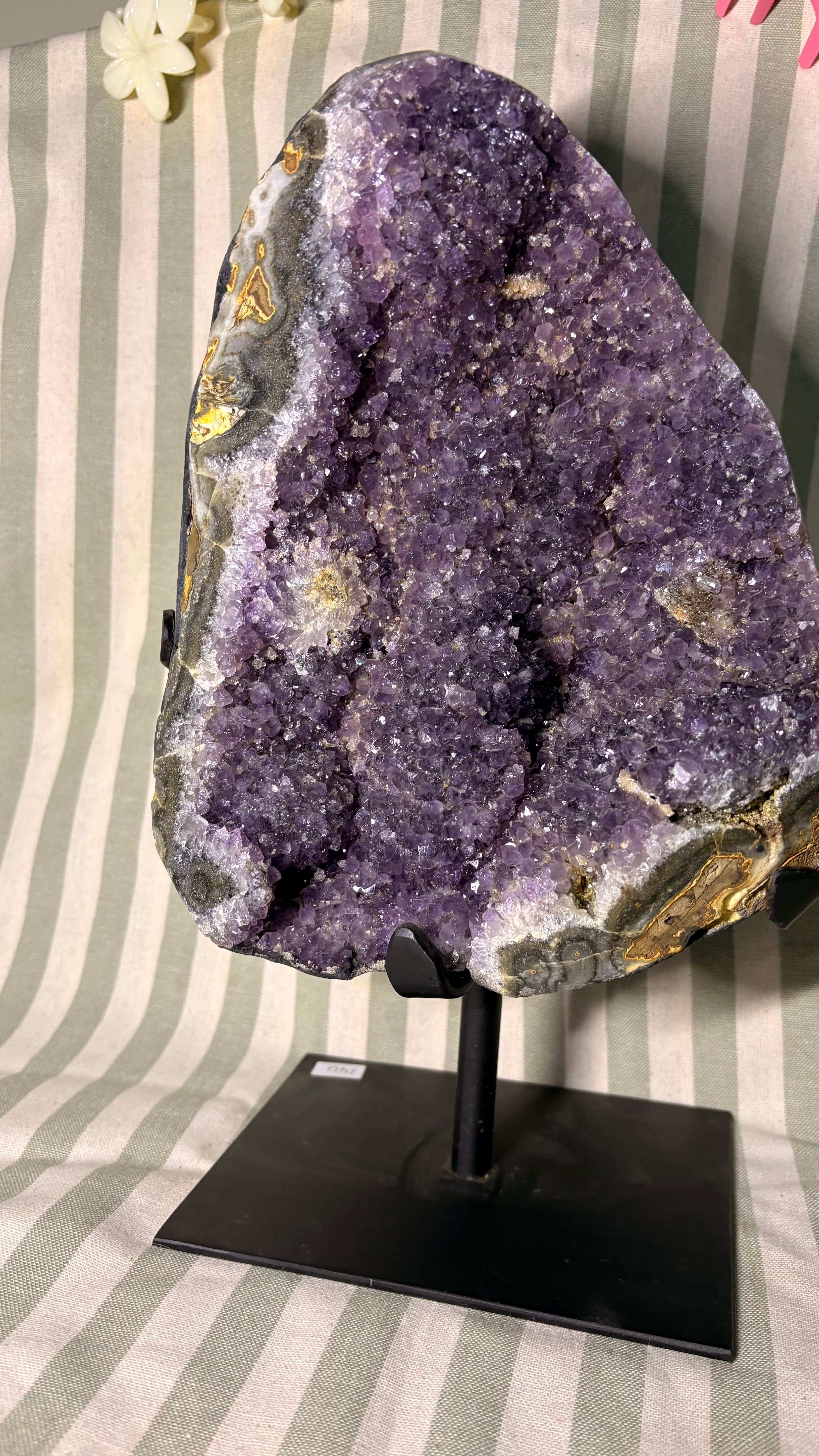 Amethyst on stand