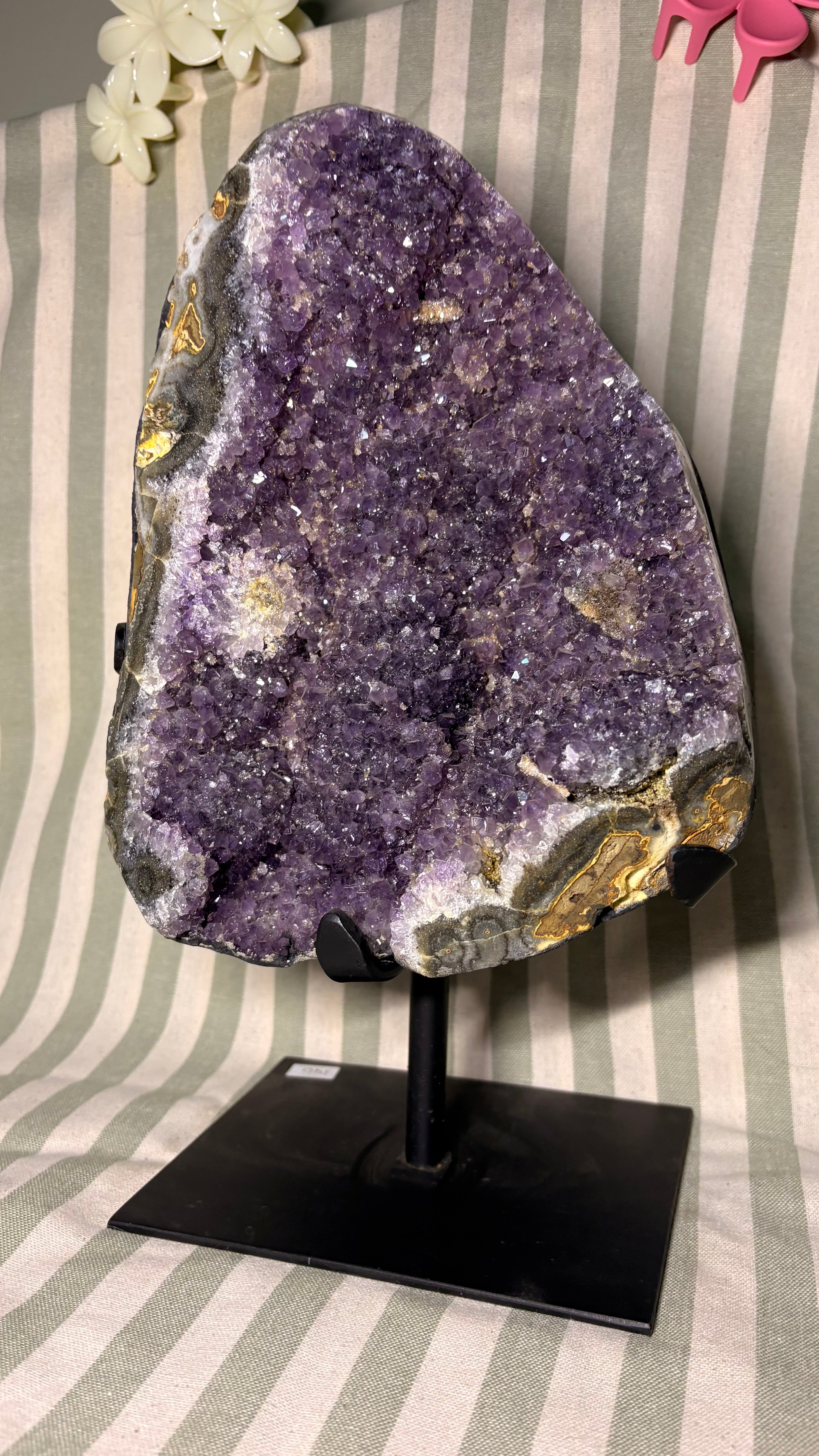 Amethyst on stand
