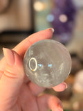 Lavender fluorite sphere