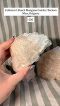 Peach Mangano Calcite from Bulgaria
