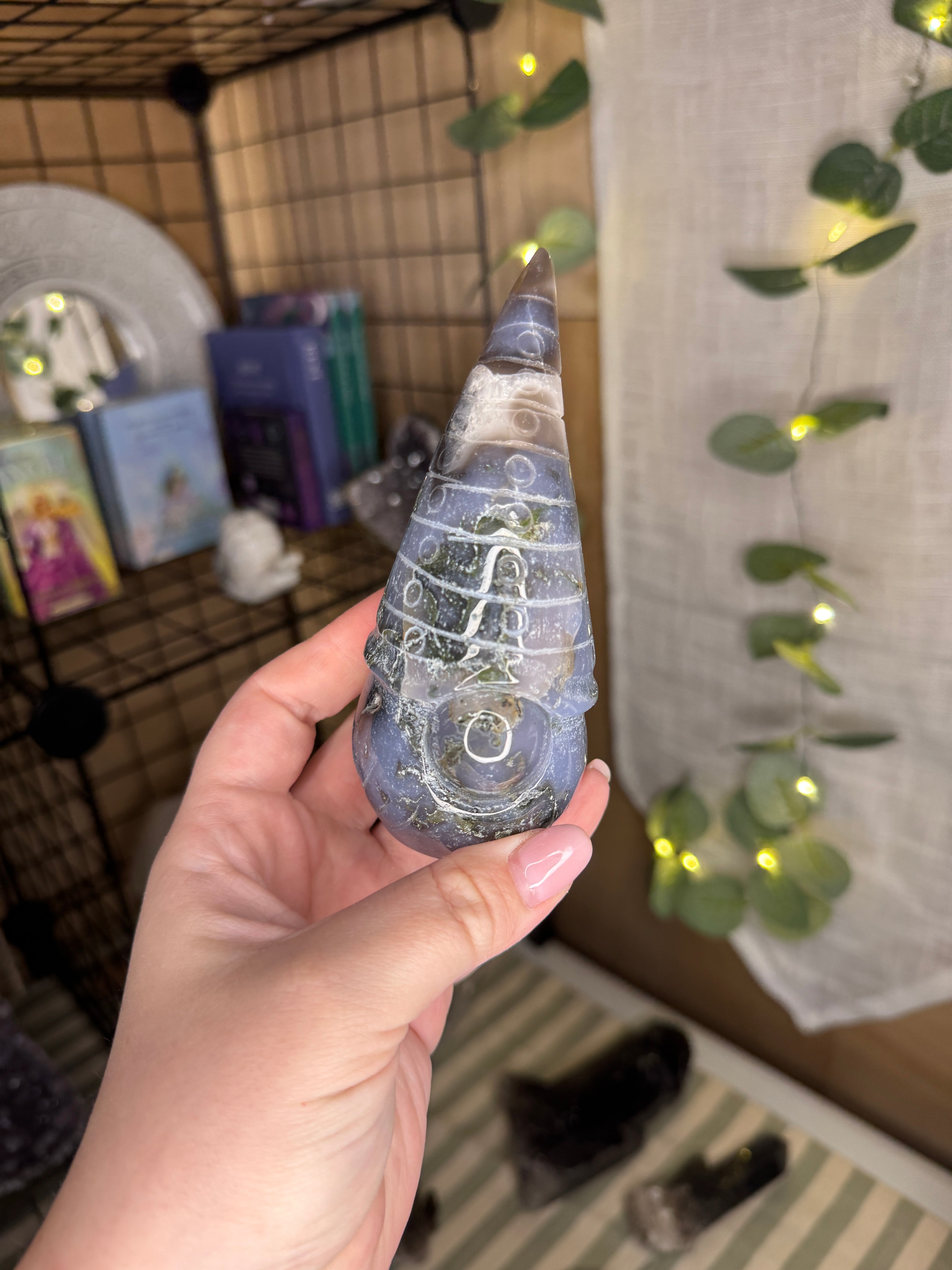Moss agate gnome1