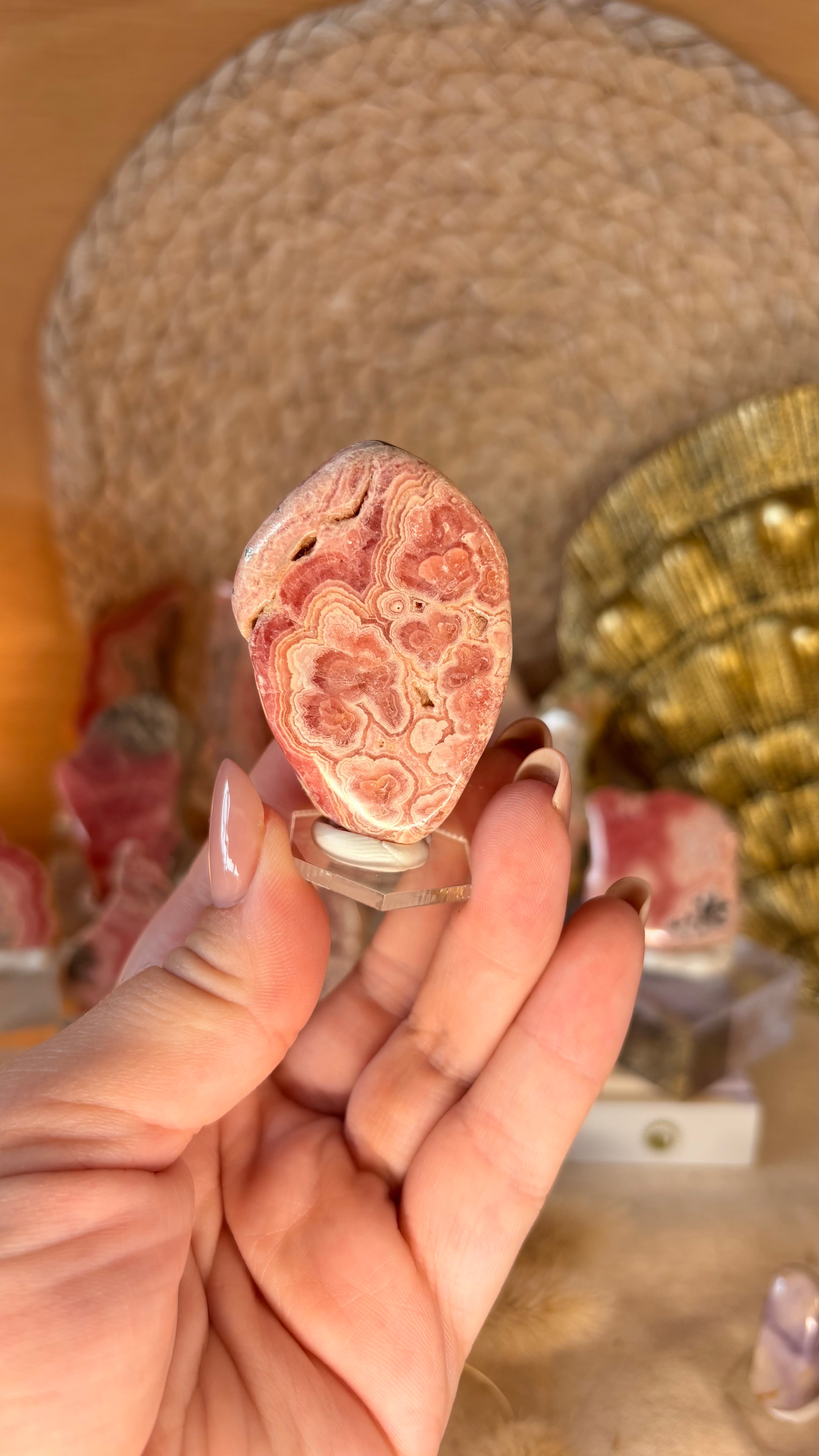 Rhodochrosite Slice