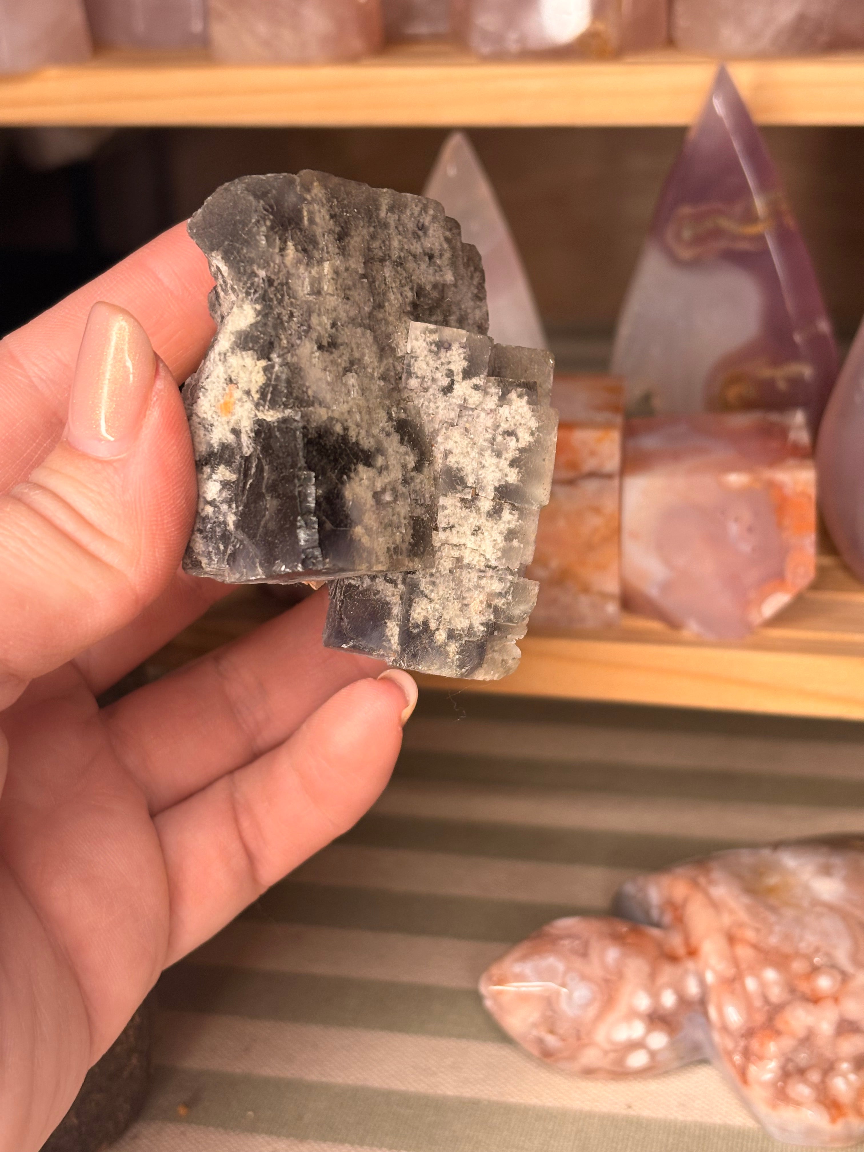 Moroccan Cubic Fluorite Cluster – Taouz