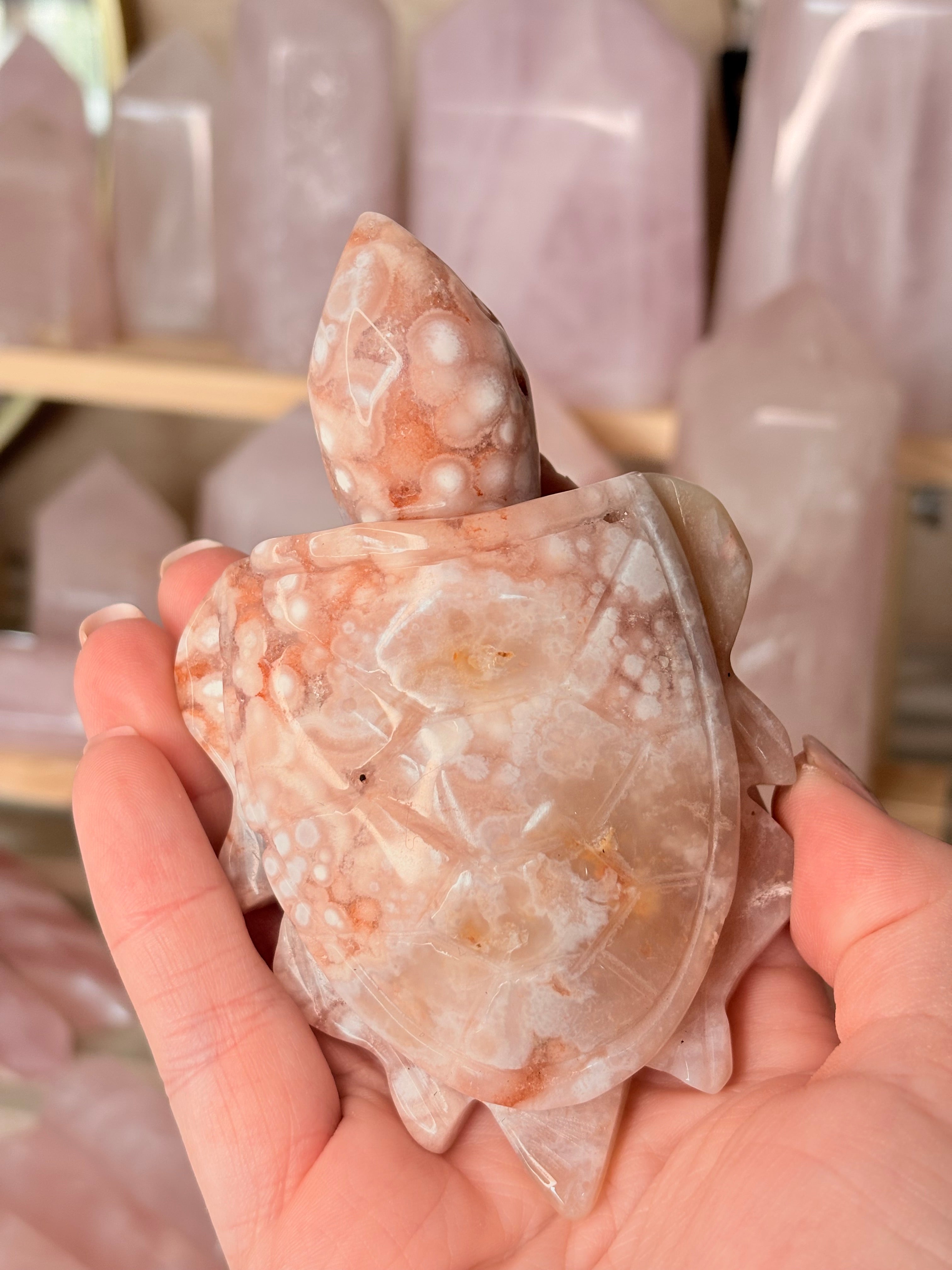 Pink amethyst turtle
