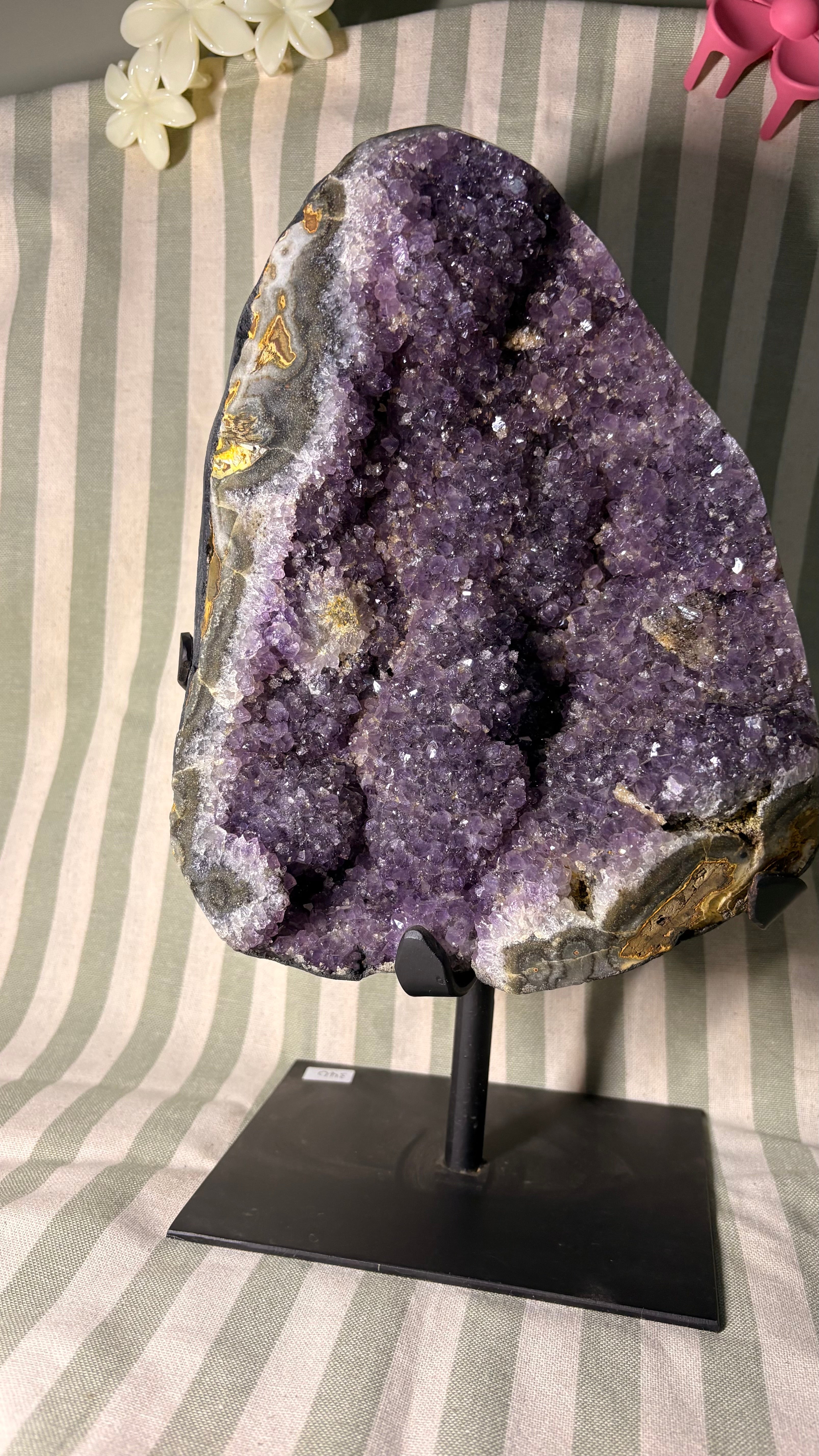 Amethyst on stand