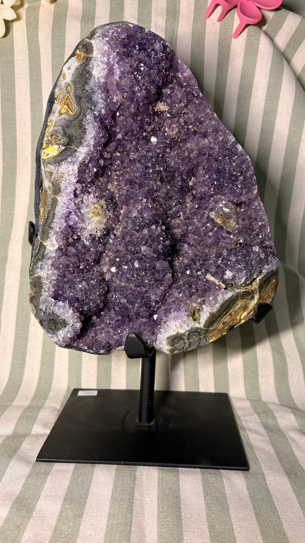 Amethyst on stand