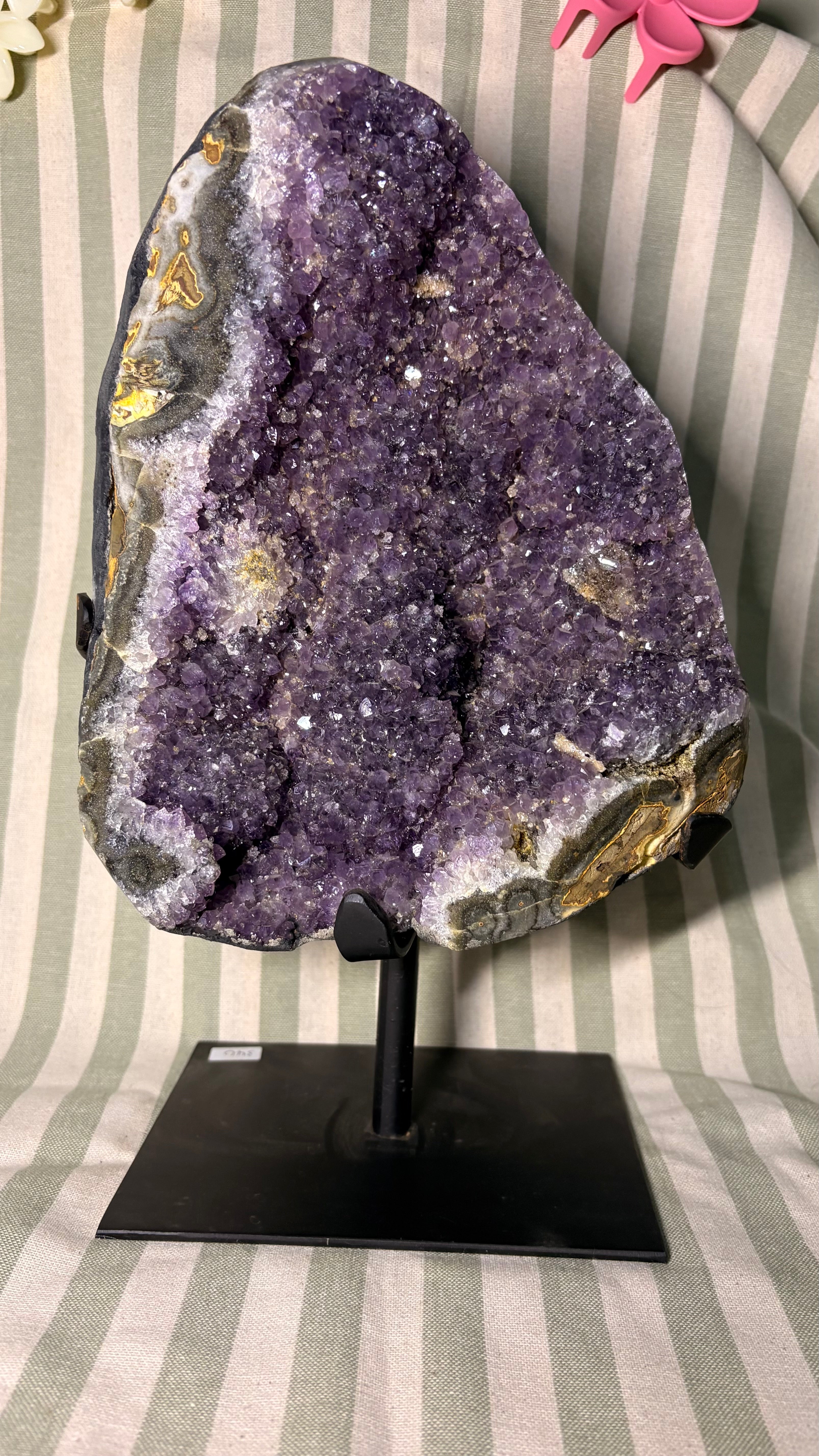 Amethyst on stand