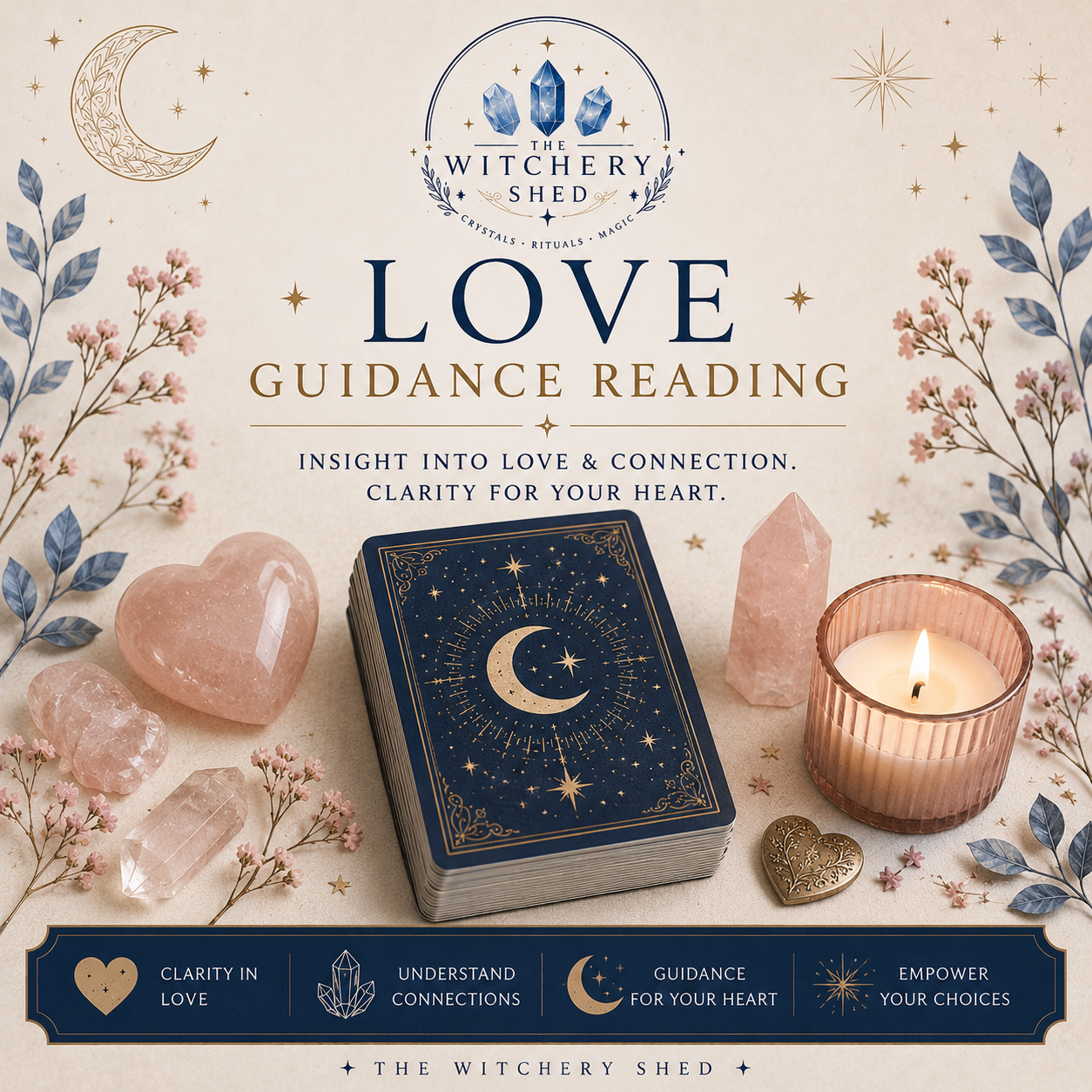 Love Guidance Reading | Personalised Tarot Love Reading | Digital Spiritual Reading |