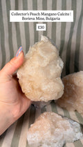 Peach Mangano Calcite from Bulgaria