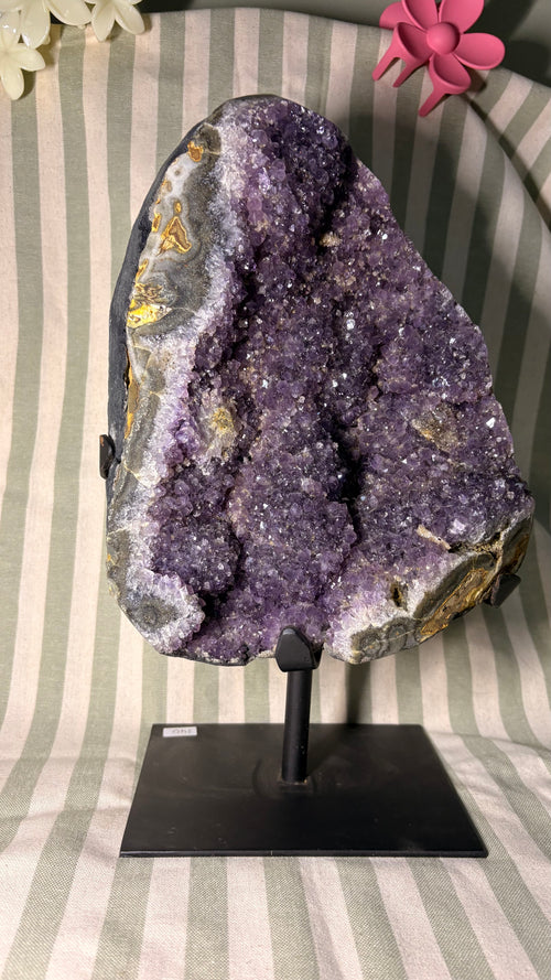 Amethyst on stand