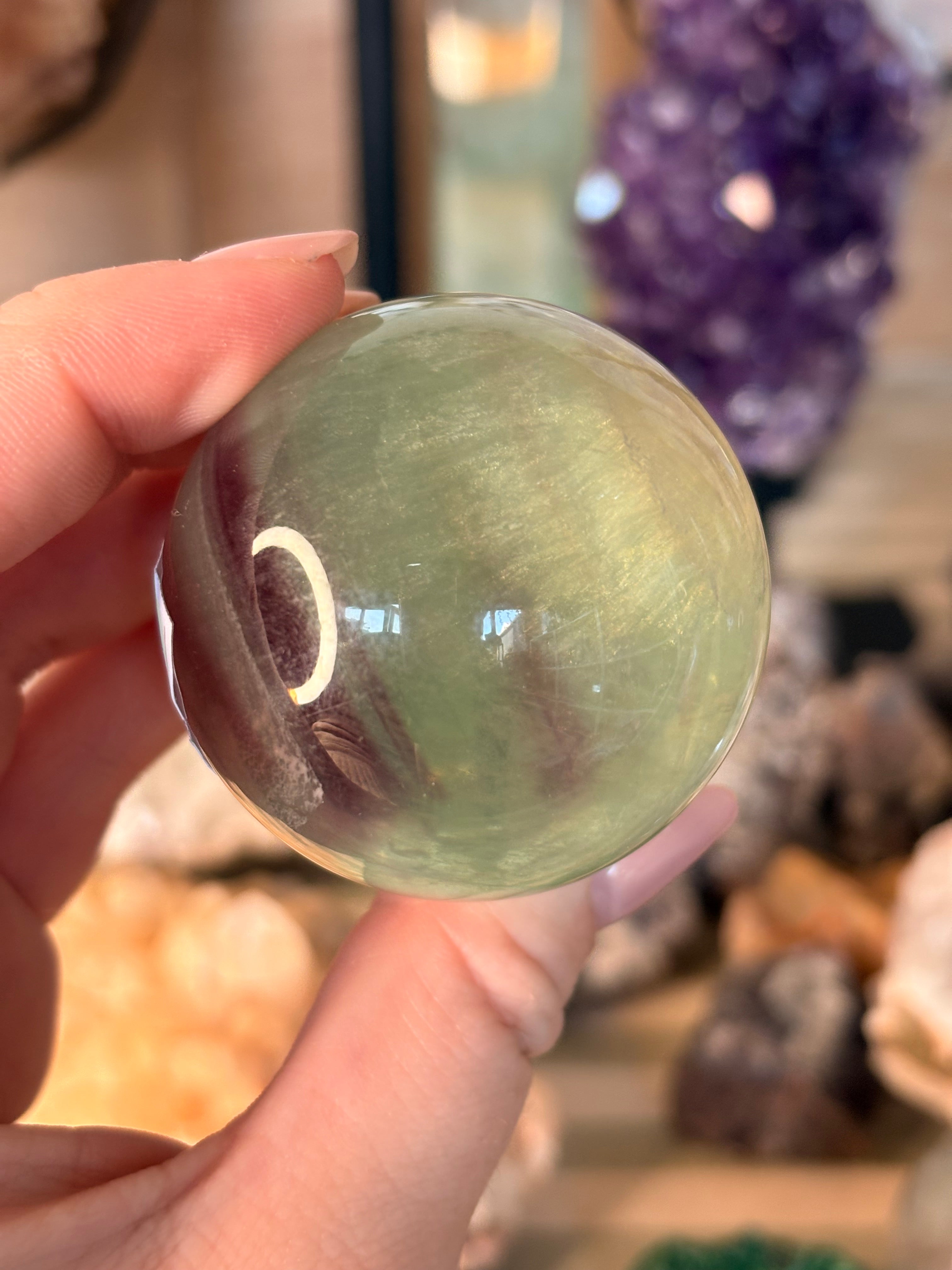 Candy fluorite sphere