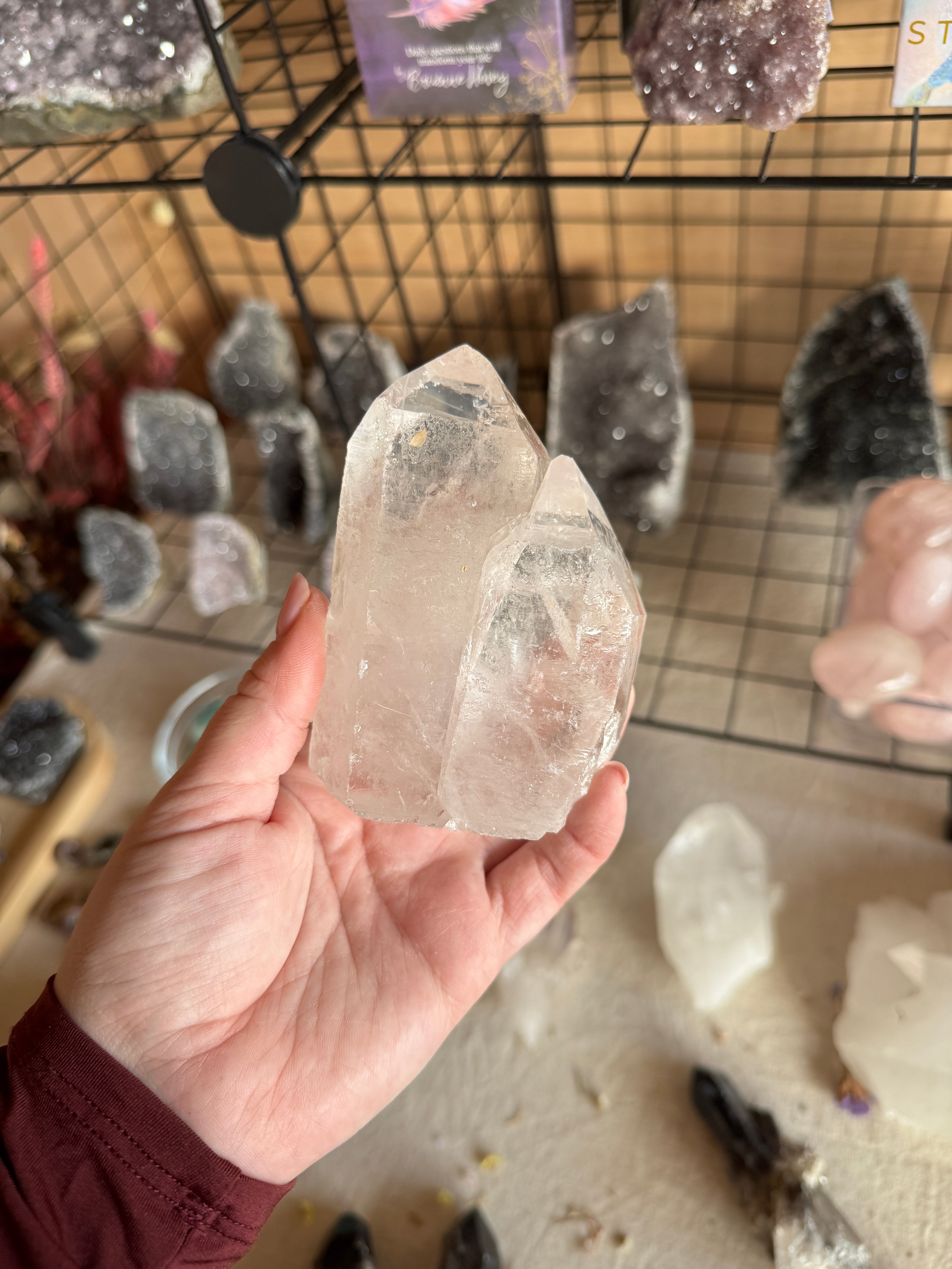Clear quartz point