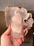 Rose quartz tower