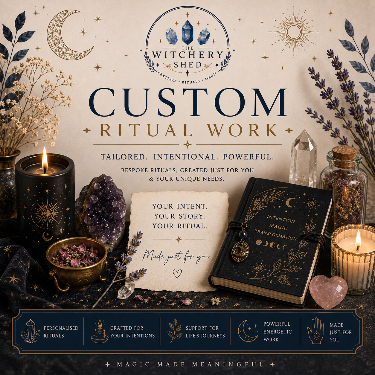 Custom Ritual Work | Personalised Spiritual Ritual | Intention-Based Energy Support |